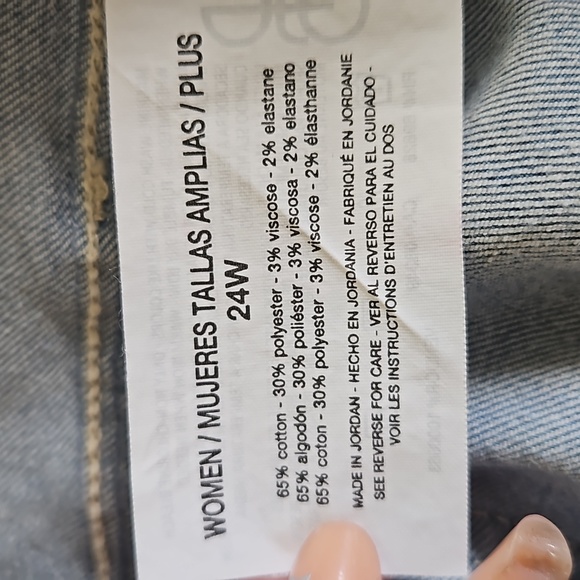 GLORIA VANDRBILT WOMENS CROP JEANS SIZE 24W SKIMMER YOGA STRETCH NEW WITH TAGS - Picture 15 of 17